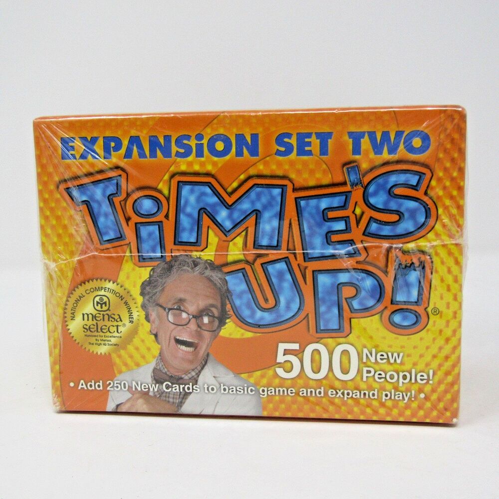 Time's Up! Expansion Set Two NEW 500 New People R & R Games Mensa Select